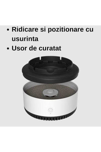 OEM Electric Ashtray with Negative Ions and Activated Carbon Filter