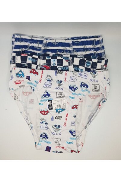 CUBBUX Boy's Cotton Patterned Slip Underwear 6 Pieces