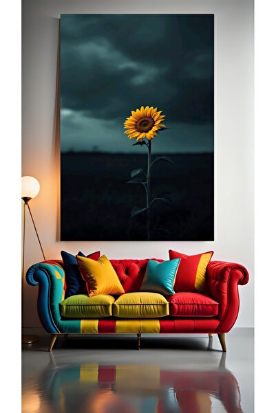 özkacar GÜNEBAKAN V2 Tablou pe pânză pentru decorarea casei, perete, salon, s...