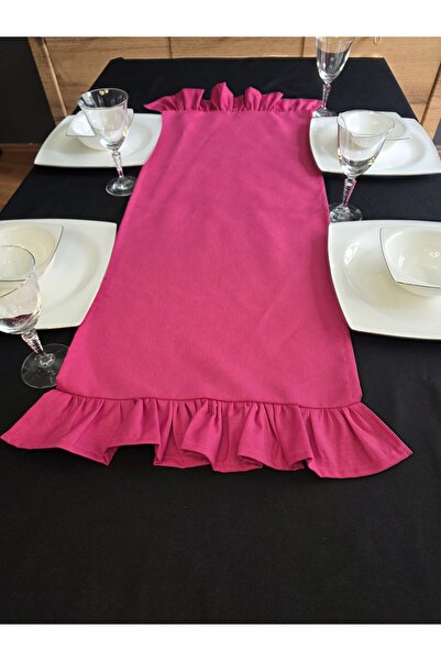 Angels' Collection Two-Sided Ruffle Runner - Has a Liquid Repellent Property