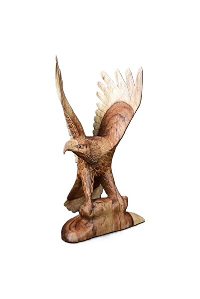 OEM Figurină decorativă sculptată din lemn - Vultur în zbor, 500mmx250mmx250mm