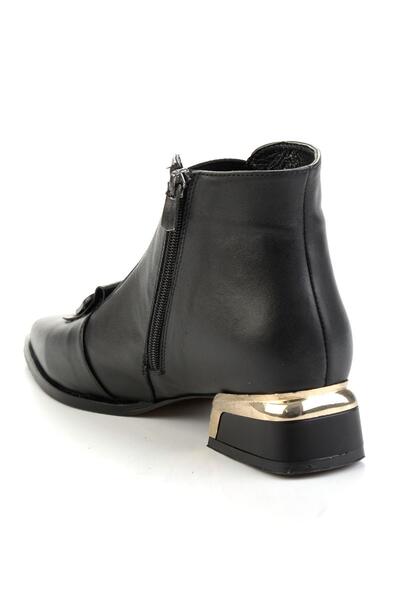 Bambi Siyah Hakiki Deri Kadın Bot & Bootie K02531207403