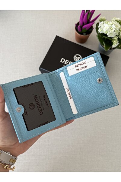DERKON Genuine Leather Juno Model Women's Wallet in a Size That Will Fit in Any Bag