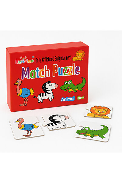 FiR&MeL Home Eğitici Hayvan figürlü puzzle motor becerileri gelişimi için 16 ...