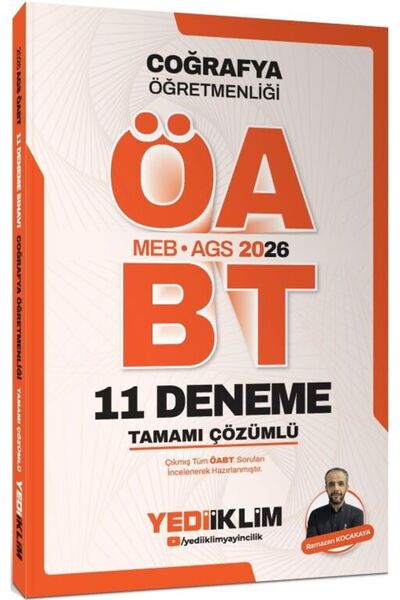 Yediiklim Yayınları Yediiklim 2026 MEB AGS ÖABT Coğrafya Öğretmenliği Tamamı ...