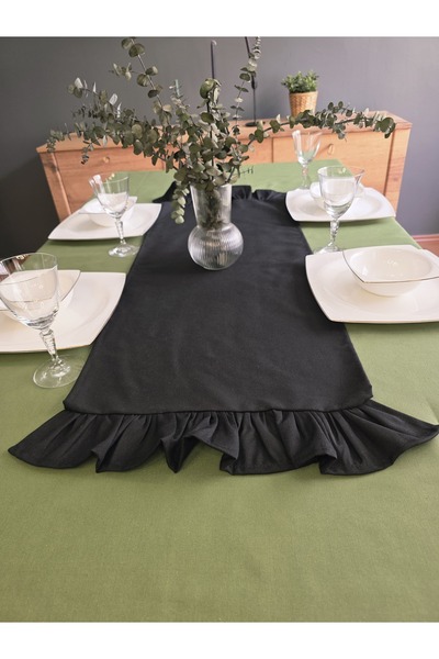 Angels' Collection Two-Sided Ruffle Runner - Has a Liquid Repellent Property