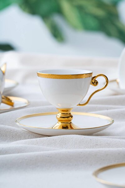 ACAR Thelma Gold 6-Person Coffee Cup Set - 100 ml