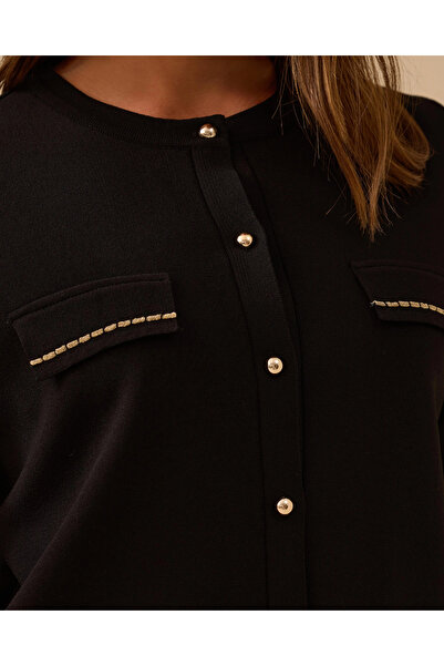 SEÇİL Round Neck Buttoned Knitwear Cardigan