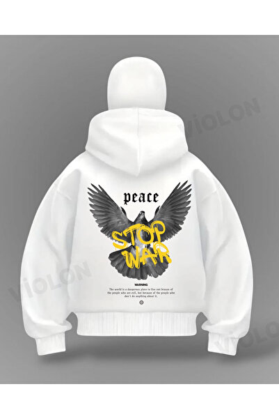 Violon سترة كارديجان كبيرة الحجم بتصميم قناع كامل للحرب والسلام