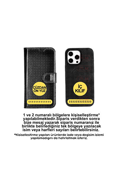 PLM Apple iPhone 17 Pro Max için, Hakiki Deri, El Yapımı Cüzdanlı Kılıf, Magsafe ile uyumlu, İç Yüzeyi K