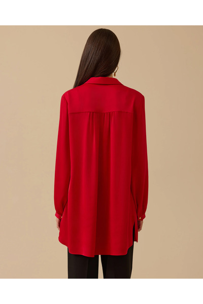 SCL Gömlek Yaka Nakış Detaylı Tunik