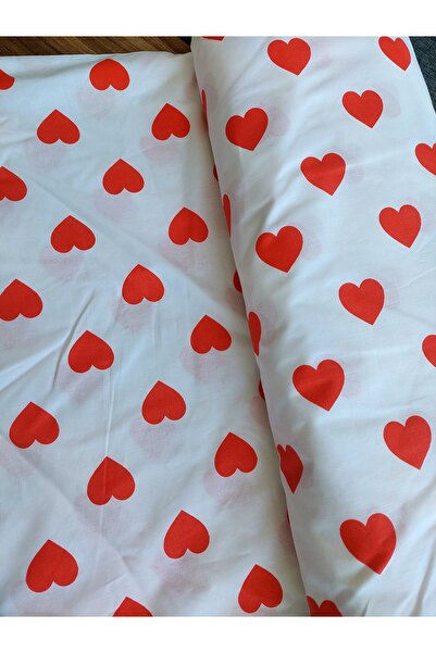 LEBUAS 100% Cotton Heart Poplin Fabric