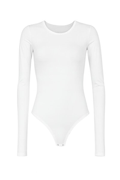 HAKKE Uzun Kollu Basic Çıtçıtlı Bodysuit ZIBIN