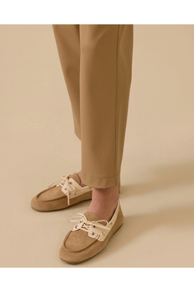 SCL Suni Deri Bilek Boy Havuç Pantolon