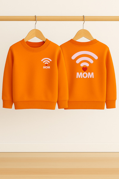 BookOrBook Παιδικό Σετ Αθλητικής Φόρμας | ΜΑΜΑ (ΜΗΤΕΡΑ) | 3-12 ετών | 100% βαμβάκι 3 κλωστές Σ επένδυση fleece Χοντρό ύφασμα | Χειμώνας