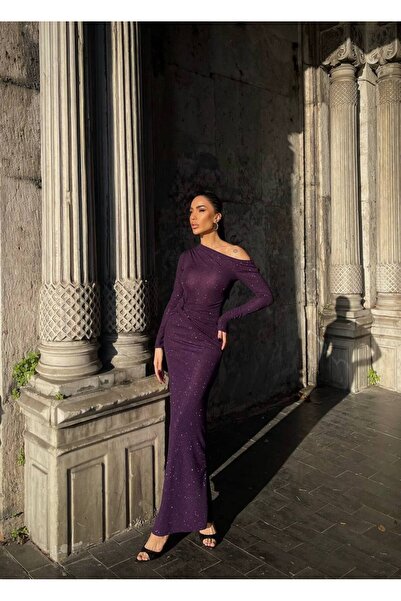 AFİTAP فستان بتفاصيل الكتف