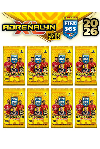 Next Plus حزمة بانيني أدرينالين إكس إل فيفا 365 2026 المرخصة (6 حزم) (36 بطاقة)