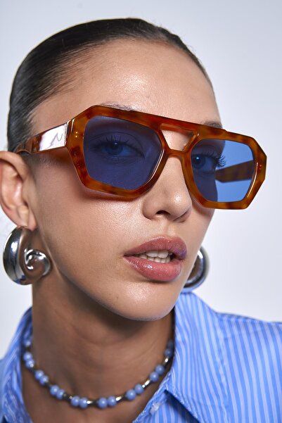 Bilge Karga Kaitlyn Orange Blue Sunglasses