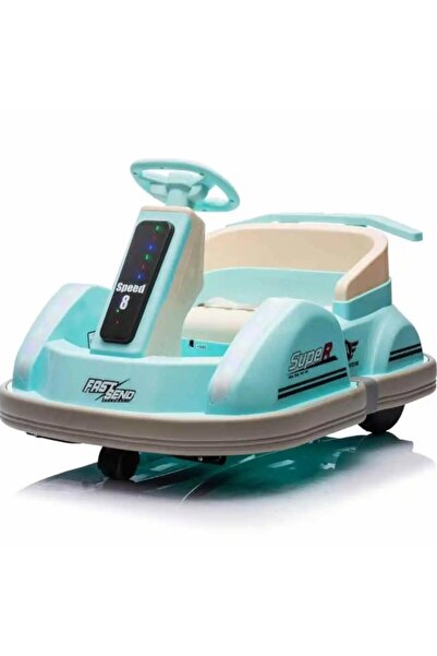 Toybox Crazy Cart Drift Electric Go Kart Ride On With Seat And LED Light for Kids - Blue