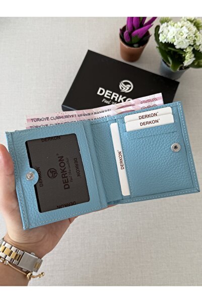 DERKON Genuine Leather Juno Model Women's Wallet in a Size That Will Fit in Any Bag
