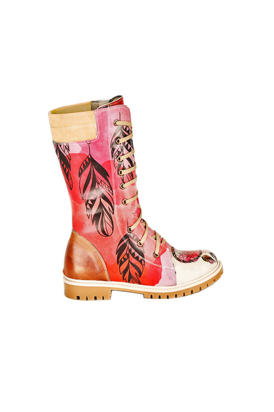 Streetfly Renkli Fermuarlı Uzun Kadın Bot