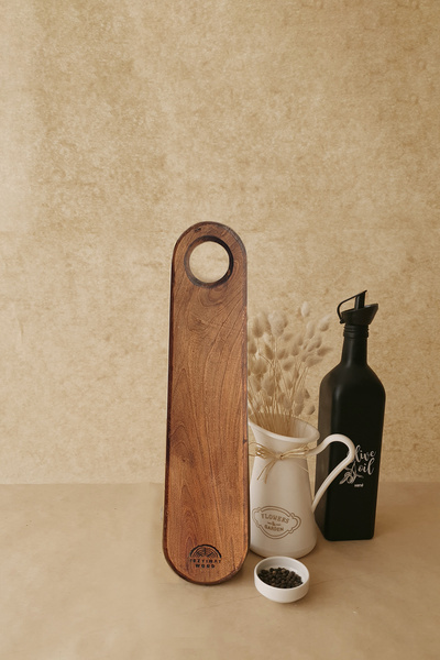 Tezyinat Wood Turunç Series Walnut Wood Cutting Board Small Size