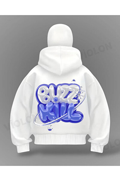 Bravebell سترة كارديجان كبيرة الحجم من Buzz Kill Detail بتصميم قناع كامل