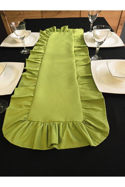 Angels' Collection Ruffled Around the Edge Runner - Has a Liquid Repellent Pr...