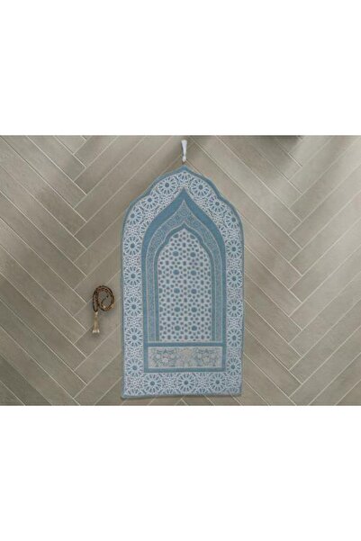 DG Lightweight Mehrab Chanel Prayer Rug - Turquoise 63×120 cm