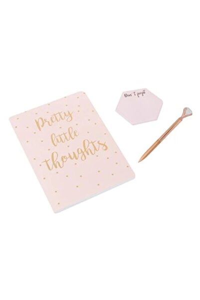 ANTBRO Set Birou ANBRO® – Carnetel A5 Roz cu Accesorii – 50 File, Design Eleg...