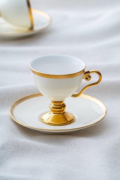 ACAR Thelma Gold 6-Person Coffee Cup Set - 100 ml