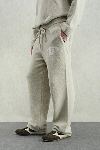 GIESTO YUMUŞAK DOKULU ÖRGÜ TRİKO BEJ PANTOLON