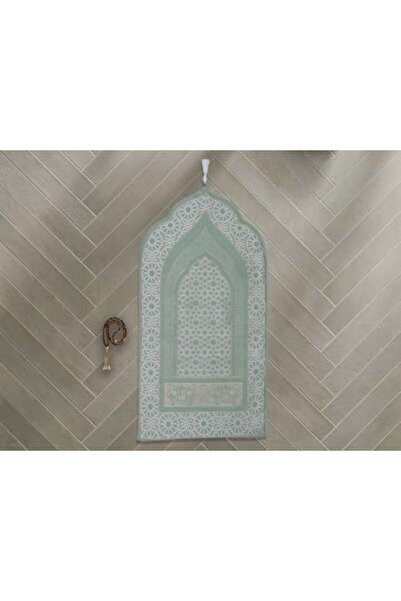 Dcv Lightweight Mehrab Chanel Prayer Rug - Apple Green 63×120 cm