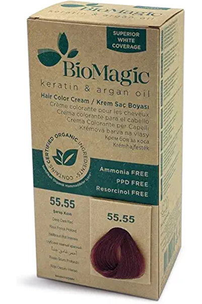 BIOMAGIC Hair Color, 60 ml - 55/55 Deep Dark Red