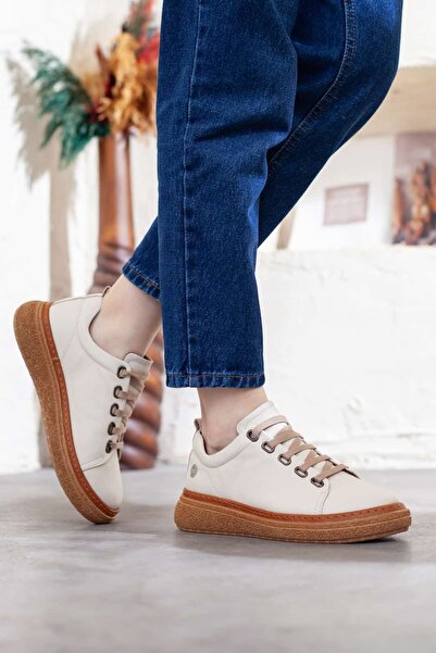 Adım Adım Pantofi cu șireturi din piele naturală pentru femei Mammamia