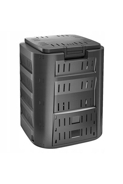 Prosperplast Compostor de gradina, 220 L, negru, rezistent la inghet, Compogreen