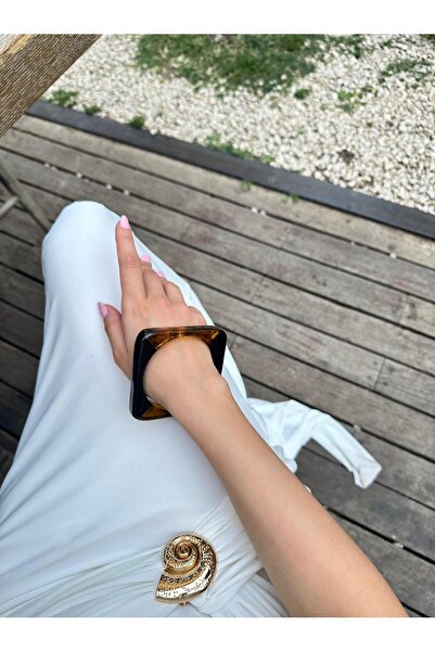 Kius Special Series Black Brown Stripe Acrylic Bracelet
