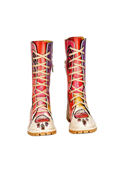 Streetfly Cizme lungi pentru femei cu fermoar colorat