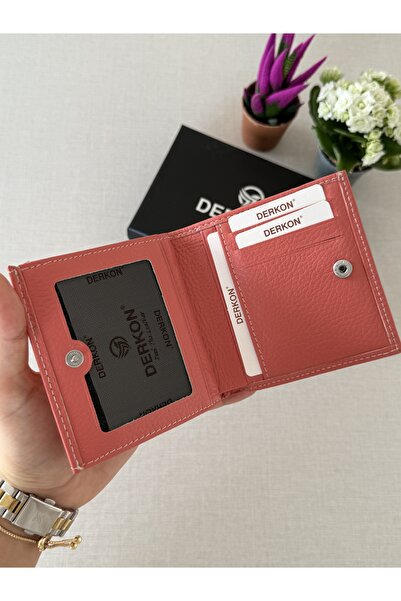 DERKON Genuine Leather Juno Model Women's Wallet in a Size That Will Fit in Any Bag