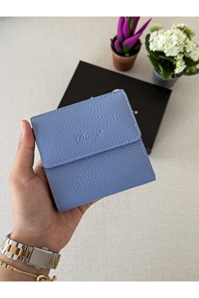 DERKON Жіночий гаманець Juno з натуральної шкіри, який поміститься в будь-яку сумку