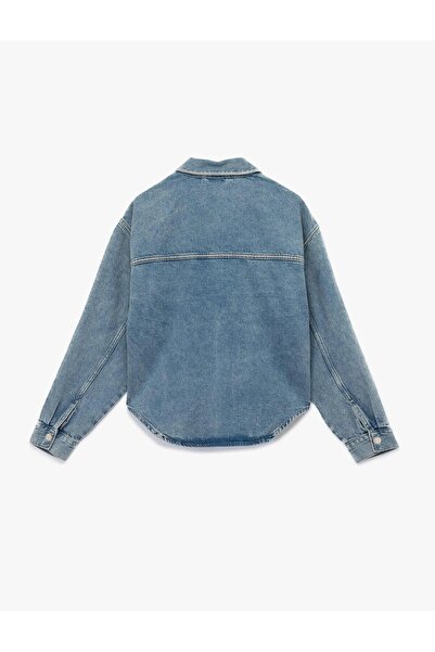 Koton Women's Denim Shirt 6Wal50005Md