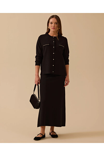 SEÇİL Round Neck Buttoned Knitwear Cardigan