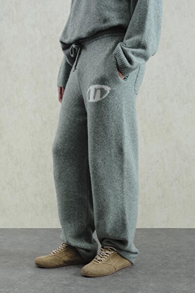 GIESTO Soft Textured Knitted Tricot Mint Pants