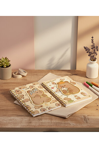 Kokoş İşler Capy bara günlük düzenleyici telli defter