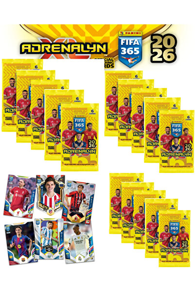 Next Plus مجموعة بانيني بانيني فيفا 365 أدرينالين إكس إل 2026 المرخصة (15 حزمة - 90 بطاقة)