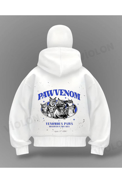 Violon سترة كبيرة الحجم من نوع Paw Venom Cats Detail Full Mask