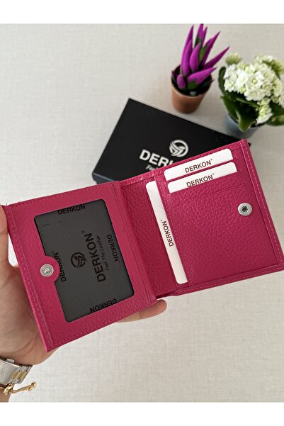 DERKON Genuine Leather Juno Model Women's Wallet in a Size That Will Fit in Any Bag