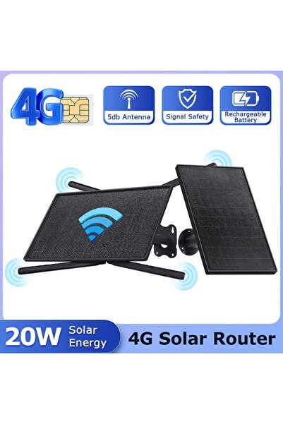 gaman Solar Güneş Enerjili Router İnternet Dağıtıcı (Sim Kart İle Modeme Dönüşür )