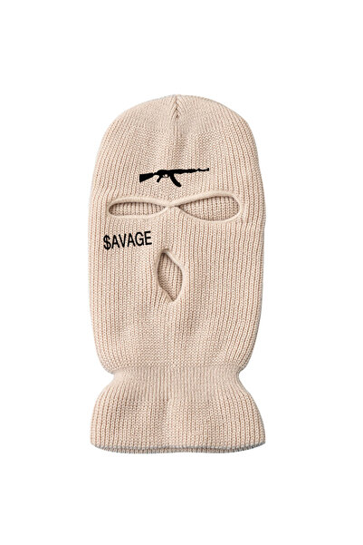 Tessero Cagula Hip hop tip Balaclava unisex, brodat cu model cu AK47, Savage,...