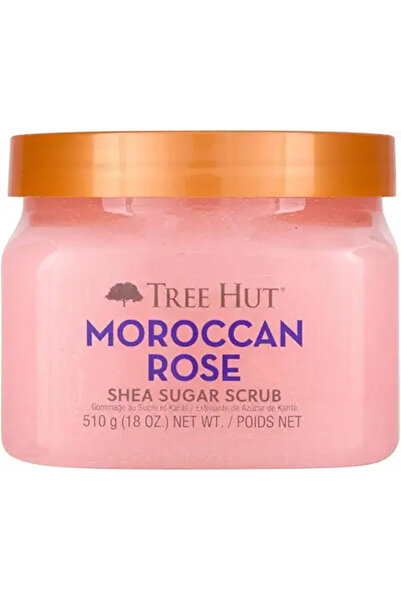 TreeHut مقشر السكر بزبدة الشيا والورد المغربي من تري هت، 18 أونصة